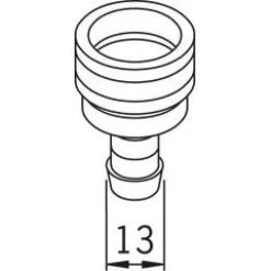 Kuulapikaliitin Oras 224332 Ø 13 mm kromi