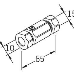 Kuulasulkuventtiili Oras 281086/2 10x15 kromi pari