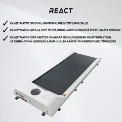 Kävelymatto React 1500, sis. kaukosäädin, Valkoinen