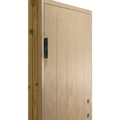 Kylmävaraston ovi Jabo Ljusdal 80x190cm vasen, käsittelemätön urajyrsitty vaneri