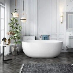 Kylpyamme Bathlife Soft 1600x750 mm valkoinen