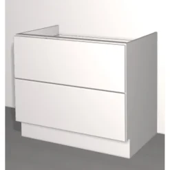 Laatikoston runko Ideal Keittiöt 2 laatikolla eri kokoja valkoinen