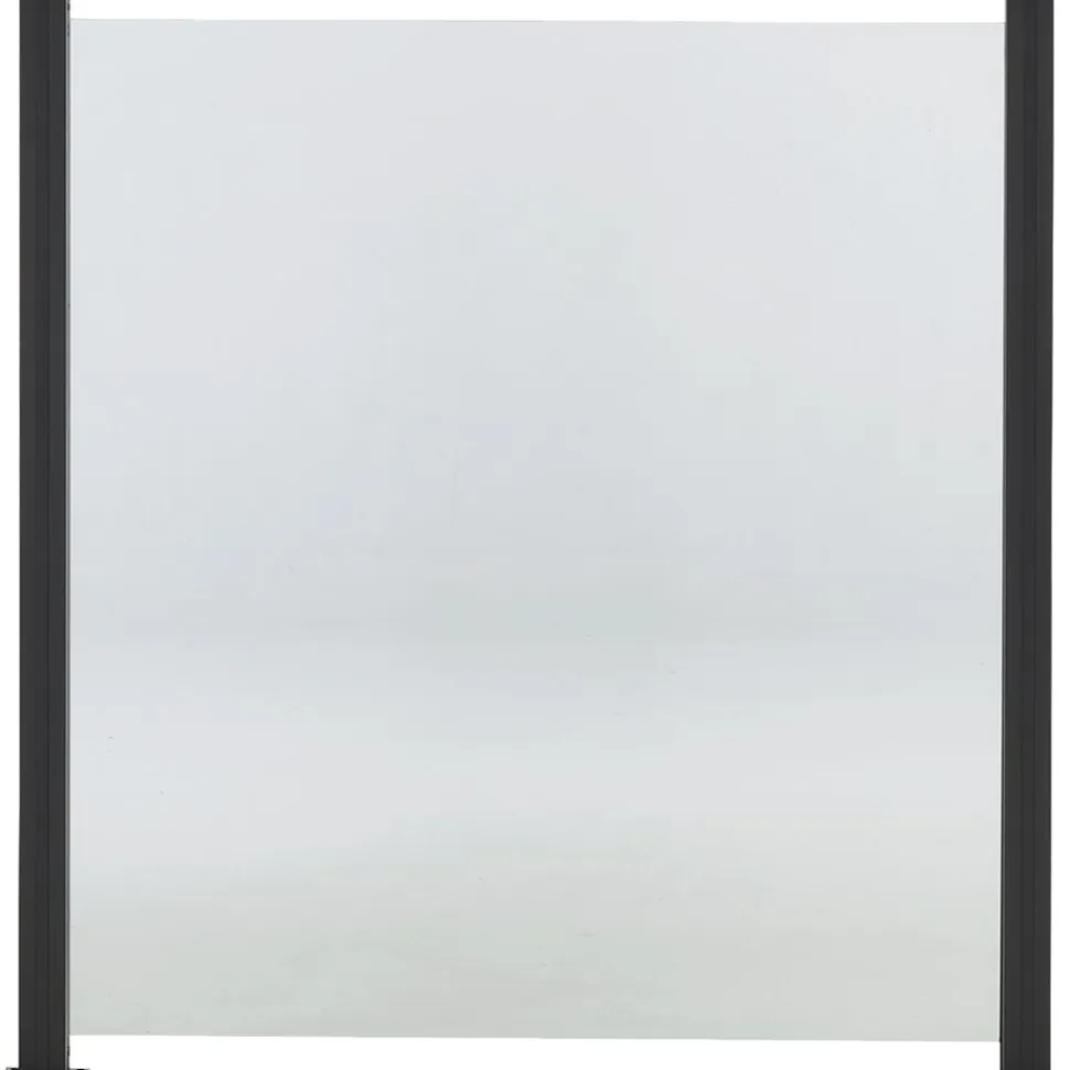 Lasikaidepaneeli Hortus alumiinitolpille 100x90cm kirkas lasi