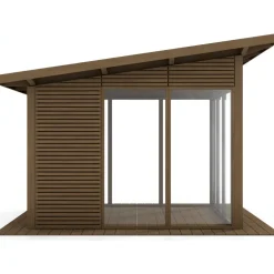 Lasipaviljonki pulpettikatolla 3x3m