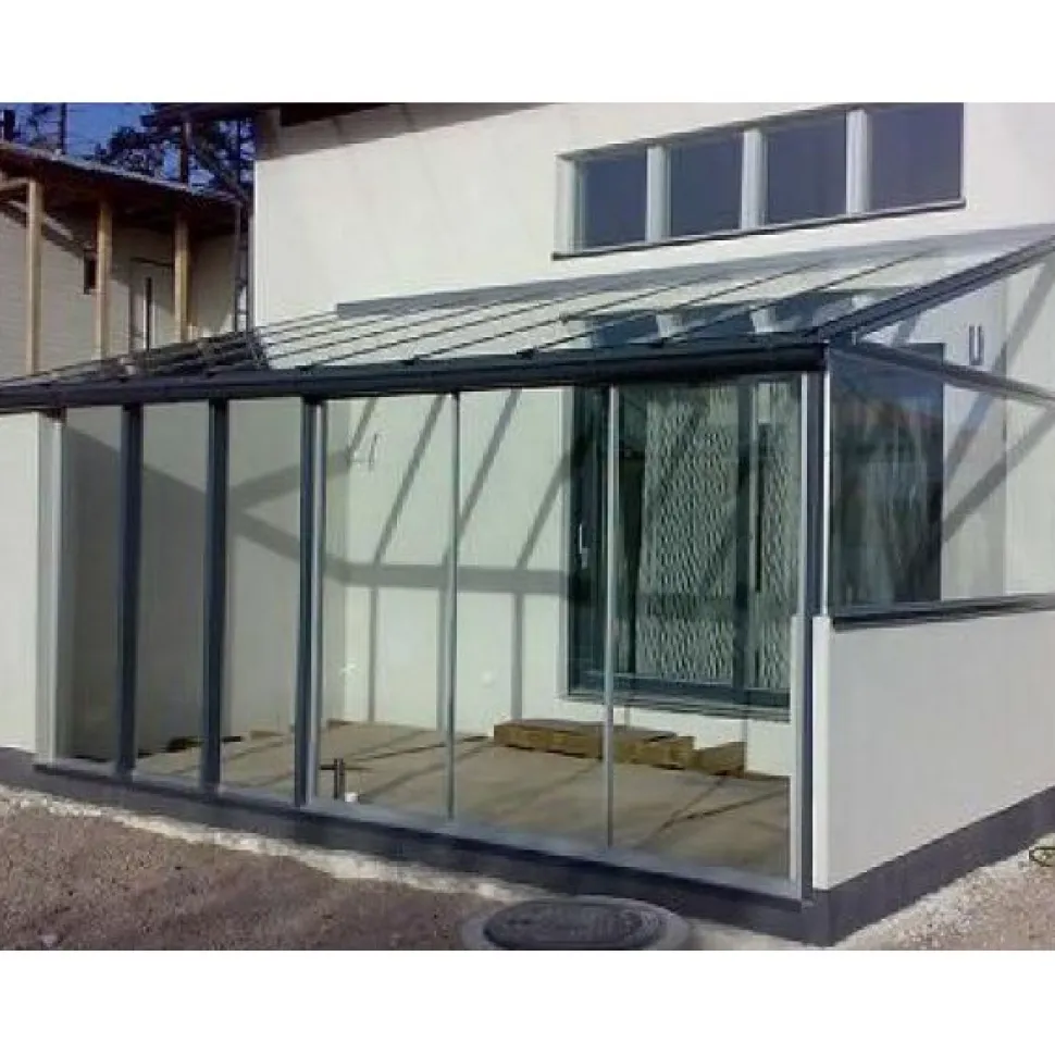 Lasiterassi Maakunnan Lasi 4x2,5 4000x2500 mm eri värejä