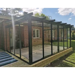 Lasiterassi Maakunnan Lasi 4x2,5 4000x2500 mm eri värejä