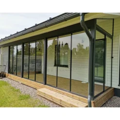 Lasiterassi Maakunnan Lasi 4x2,5 4000x2500 mm eri värejä
