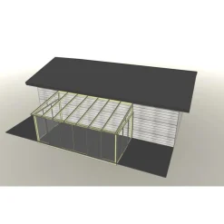 Lasiterassi Maakunnan lasi 6x3 6000x3000 mm eri värejä