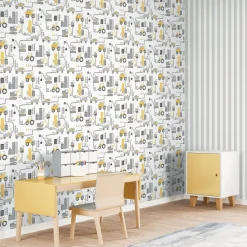 Lastenhuoneen tapetti Galerie Tiny Tots 2 G78360-62, auto