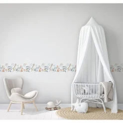 Lastenhuoneen tapetti Kids Walls 45866, vinyylipinta, 0.27x5m, kettu, monivärinen