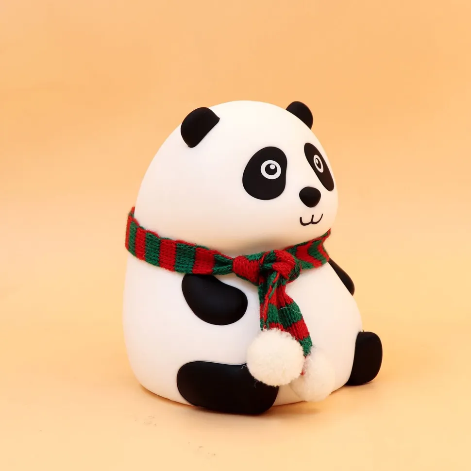 Lasten pöytävalaisin FocusLight Panda RGB ladattava valkoinen