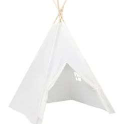 Lasten tiipiiteltta + laukku peachskin valkoinen 120x120x150cm