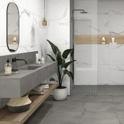 Lattialaatta Kymppi-Lattiat Marmore Sirmione matta rektifioitu 60x60 cm
