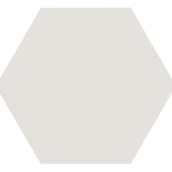 Lattialaatta Pukkila Natura 6-kulmainen Valkoinen himmeä sileä 115x100 mm