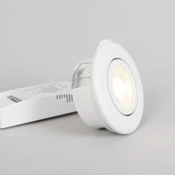 LED-alasvalo FTLIGHT Pallas, 6W, 450lm, IP44, 38°, himmennettävä, valkoinen, eri vaihtoehtoja