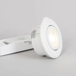 LED-alasvalo FTLIGHT Pallas, 6W, 450lm, IP44, 60°, himmennettävä, valkoinen, eri vaihtoehtoja