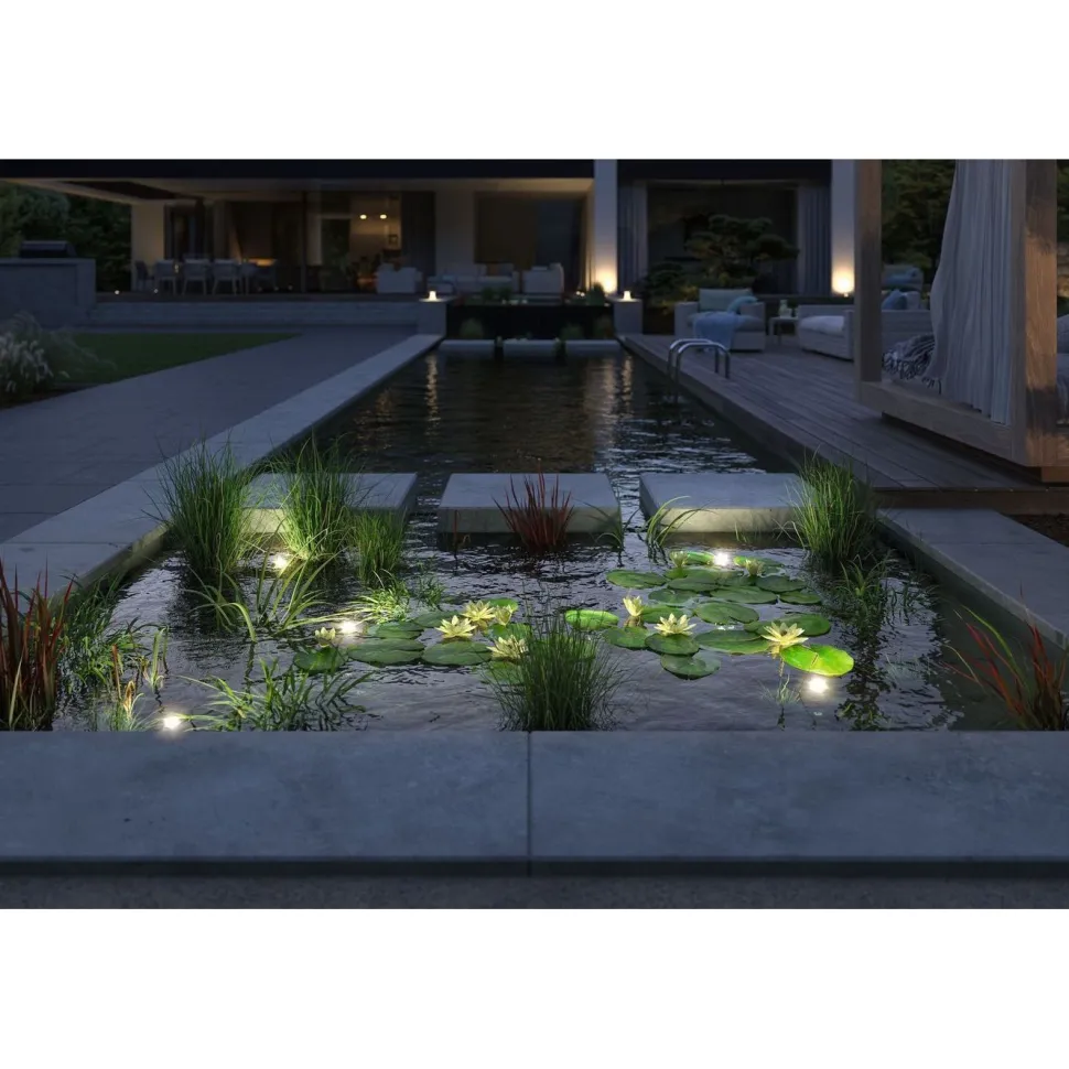 LED-allasvalaisin Paulmann Plug & Shine, IP68, 3000K, 5W, musta