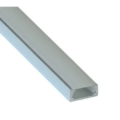 LED-asennuslista FTLIGHT Slim läpikuultava kansi 2000x15x6 mm alumiini