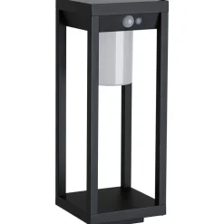 LED-aurinkokennovalaisin Paulmann Marisol, IP44, 3000K, liiketunnistin, musta