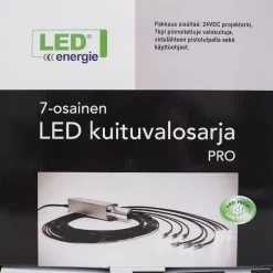 LED-kuituvalosarja Led Energie 12W, 3000K, 7-osainen