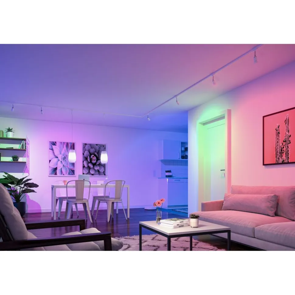 LED-älylamppu Paulmann Smart Home Zigbee 3.0 Drop, E14, 470lm, 5W, RGBW+, himmennettävä, matta, 3kpl