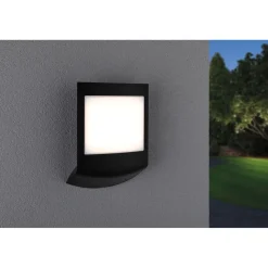 LED-numerovalaisin liike- ja hämärätunnistimella Paulmann Padea, Smart Home Zigbee 3.0, IP44, antrasiitti