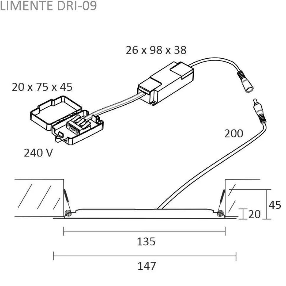 LED-paneeli Limente LED-DRI-09 9W Ø147mm valkoinen