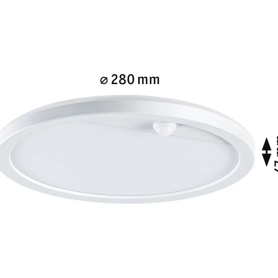 LED-paneeli ulkokäyttöön Paulmann Lamina, IP44, 28cm, liiketunnistin, hämärätunnistin, säädettävä värilämpötila, eri värejä