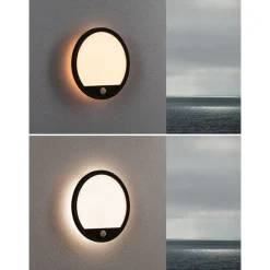 LED-paneeli ulkokäyttöön Paulmann Lamina, IP44, 28cm, liiketunnistin, hämärätunnistin, säädettävä värilämpötila, eri värejä
