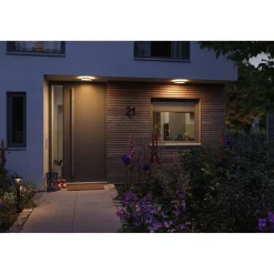 LED-paneeli ulkokäyttöön Paulmann Lamina, IP44, 28cm, liiketunnistin, hämärätunnistin, säädettävä värilämpötila, eri värejä