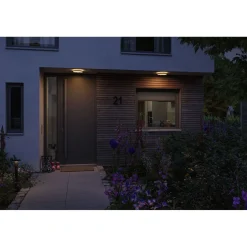 LED-paneeli ulkokäyttöön Paulmann Lamina, IP44, 28cm, liiketunnistin, hämärätunnistin, säädettävä värilämpötila, eri värejä