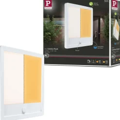 LED-paneeli ulkokäyttöön Paulmann Lamina, IP44, 25x25cm, liiketunnistin, hämärätunnistin, säädettävä värilämpötila, eri värejä