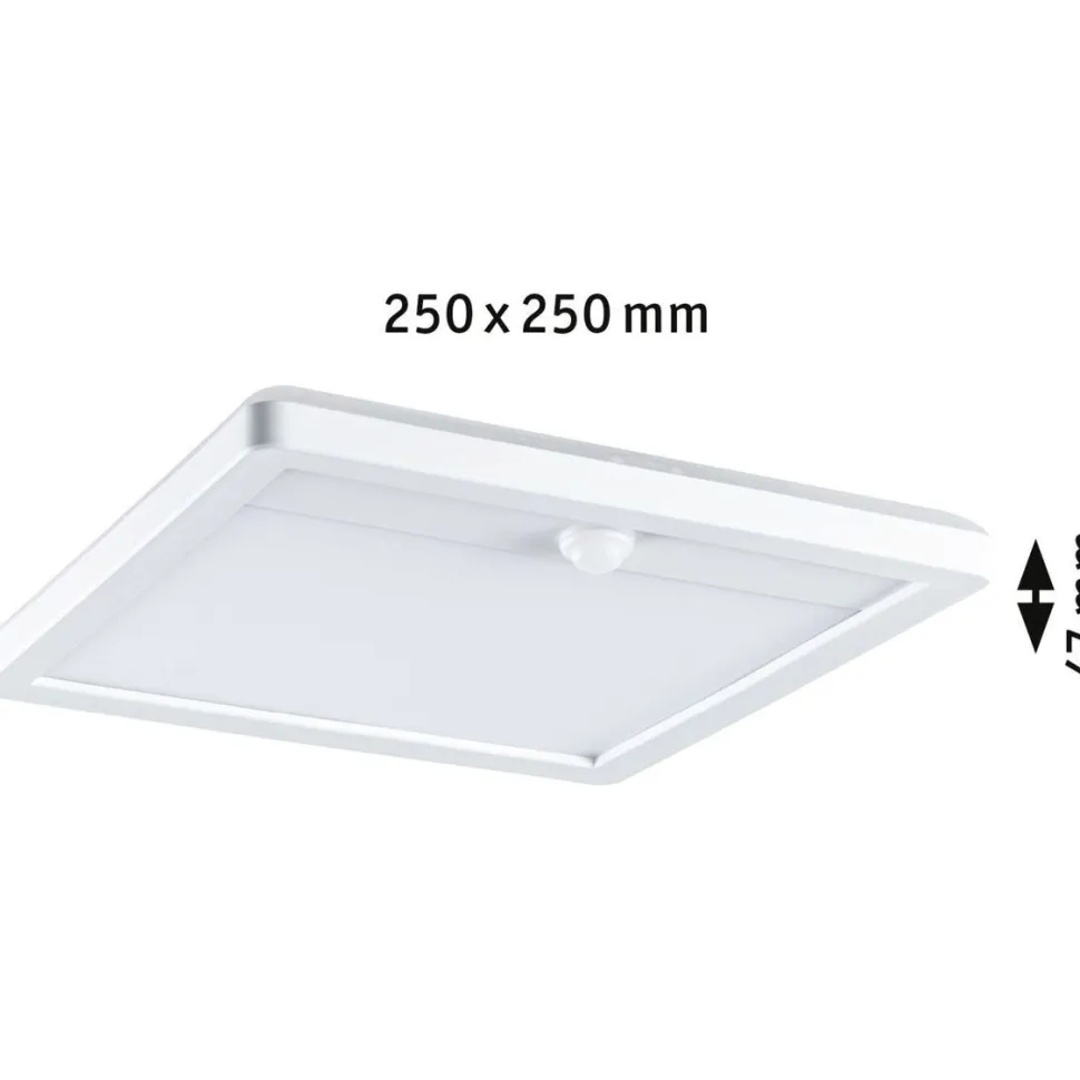 LED-paneeli ulkokäyttöön Paulmann Lamina, IP44, 25x25cm, liiketunnistin, hämärätunnistin, säädettävä värilämpötila, eri värejä