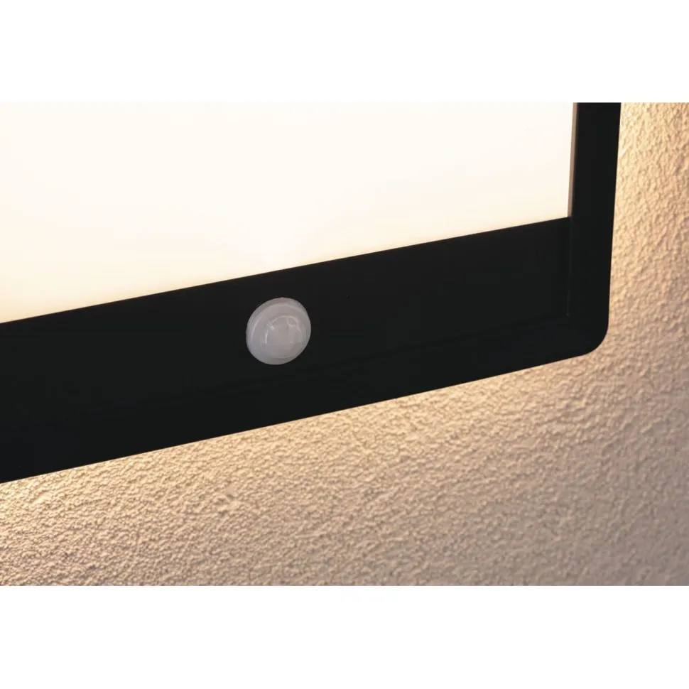 LED-paneeli ulkokäyttöön Paulmann Lamina, IP44, 25x25cm, liiketunnistin, hämärätunnistin, säädettävä värilämpötila, eri värejä