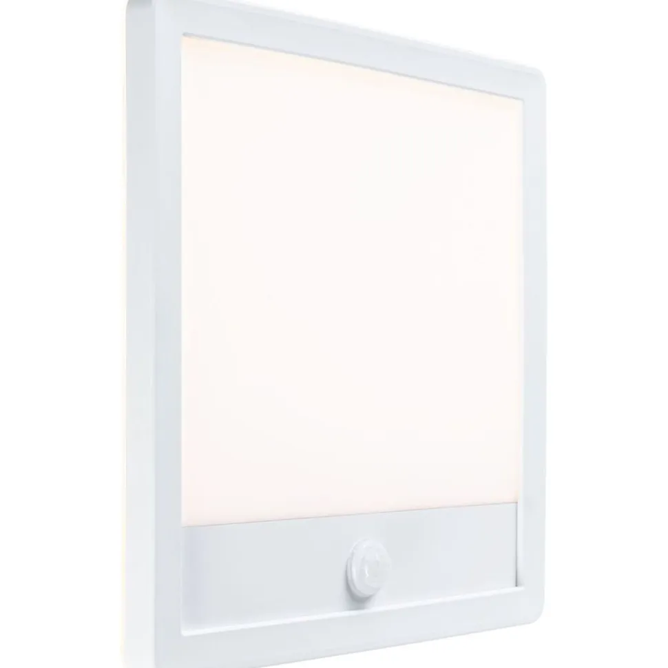 LED-paneeli ulkokäyttöön Paulmann Lamina, IP44, 25x25cm, liiketunnistin, hämärätunnistin, säädettävä värilämpötila, eri värejä