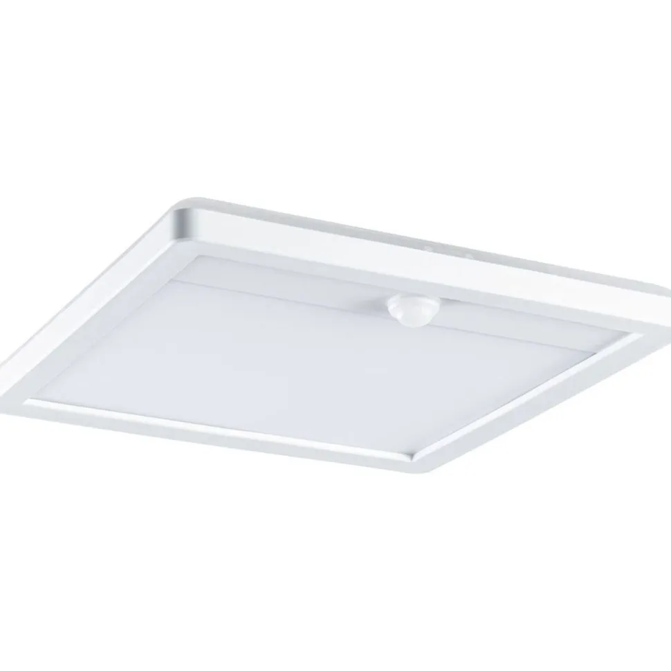 LED-paneeli ulkokäyttöön Paulmann Lamina, IP44, 25x25cm, liiketunnistin, hämärätunnistin, säädettävä värilämpötila, eri värejä