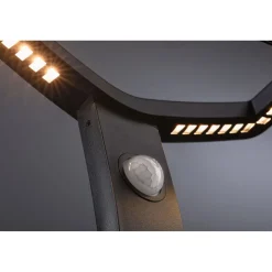 LED-pollarivalaisin Paulmann Alara 665mm 3000K 10W 450lm hämäräohjattu liiketunnistin IR antrasiitti