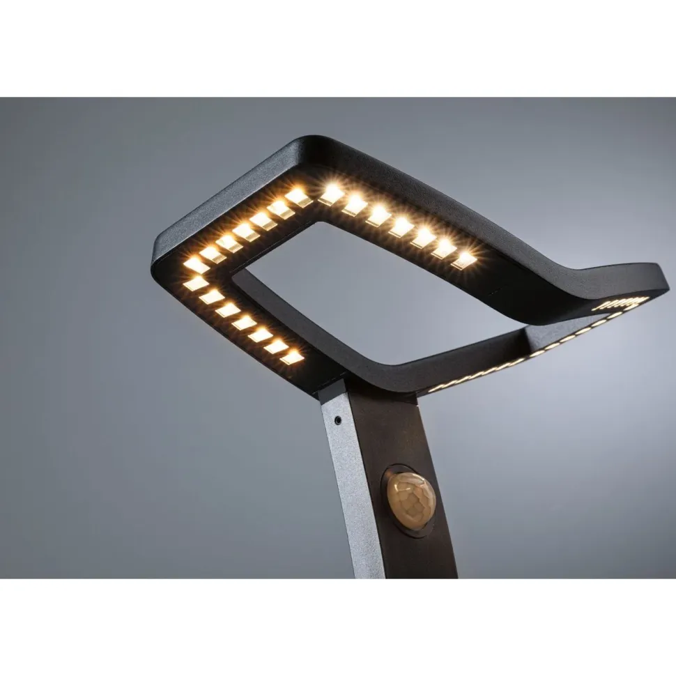 LED-pollarivalaisin Paulmann Alara 665mm 3000K 10W 450lm hämäräohjattu liiketunnistin IR antrasiitti