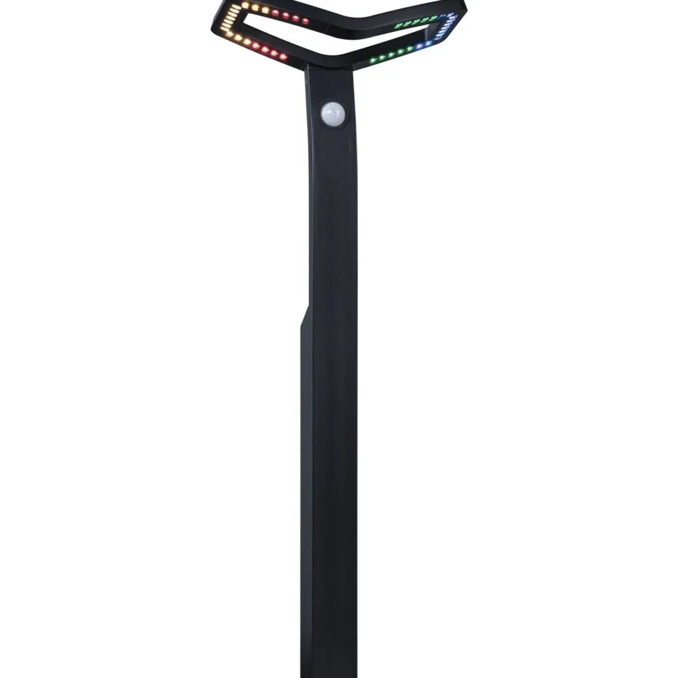 LED-pollarivalaisin Paulmann Alara Smart Home Zigbee 3.0 665mm hämäräohjattu liiketunnistin IR RGBW+ 10W 450lm antrasiitti