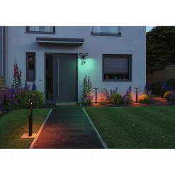 LED-pollarivalaisin Paulmann Alara Smart Home Zigbee 3.0 665mm hämäräohjattu liiketunnistin IR RGBW+ 10W 450lm antrasiitti