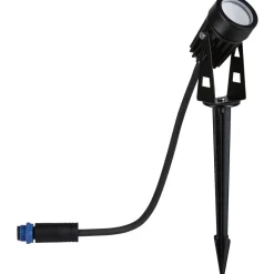 LED-puutarhaspotti Paulmann Plug & Shine maapiikki IP65 3000K 3.5W musta