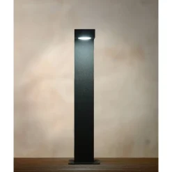 LED-pylväsvalaisin Lucide Texas 6x15x40cm 6W antrasiitti