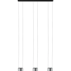 LED-riippuvalaisin Paulmann Aldan, 2700K, himmennettävä, musta/harjattu alumiini