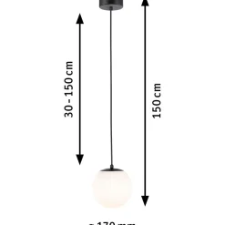 LED-riippuvalaisin Paulmann Gove, IP44, 9W, eri värejä