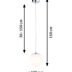 LED-riippuvalaisin Paulmann Gove, IP44, 9W, eri värejä