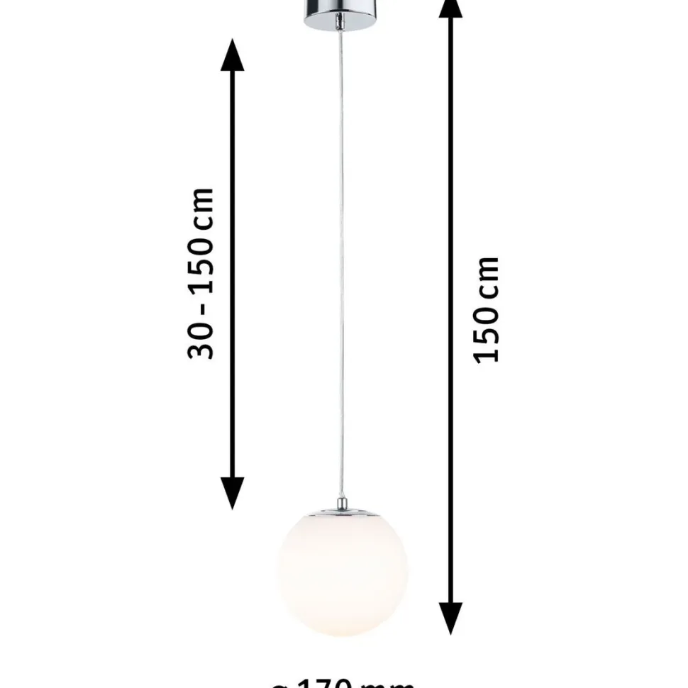 LED-riippuvalaisin Paulmann Gove, IP44, 9W, eri värejä