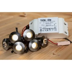 LED-saunavalaisinsetti Hide-a-lite Heatspot G2 2700K teräs