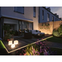 LED-valonauha Paulmann Plug & Shine Smooth, 2m, Smart Home Zigbee 3.0, IP67, RGBW+, valkoinen