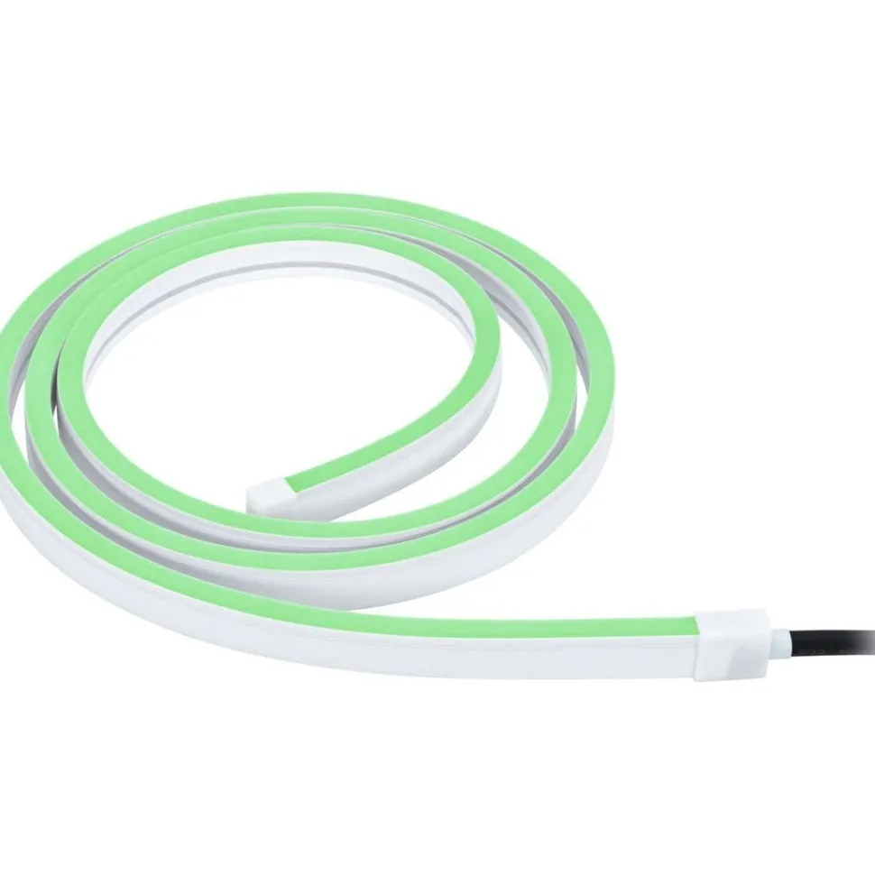 LED-valonauha Paulmann Plug & Shine Smooth, 2m, Smart Home Zigbee 3.0, IP67, RGBW+, valkoinen