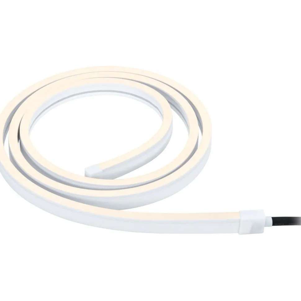 LED-valonauha Paulmann Plug & Shine Smooth, 2m, Smart Home Zigbee 3.0, IP67, RGBW+, valkoinen